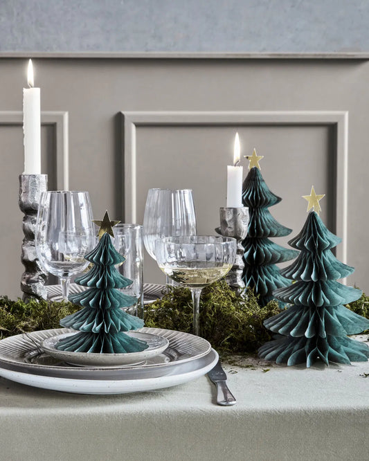 House Doctor Papier Tannenbaum TREE grün Set 3 tlg.