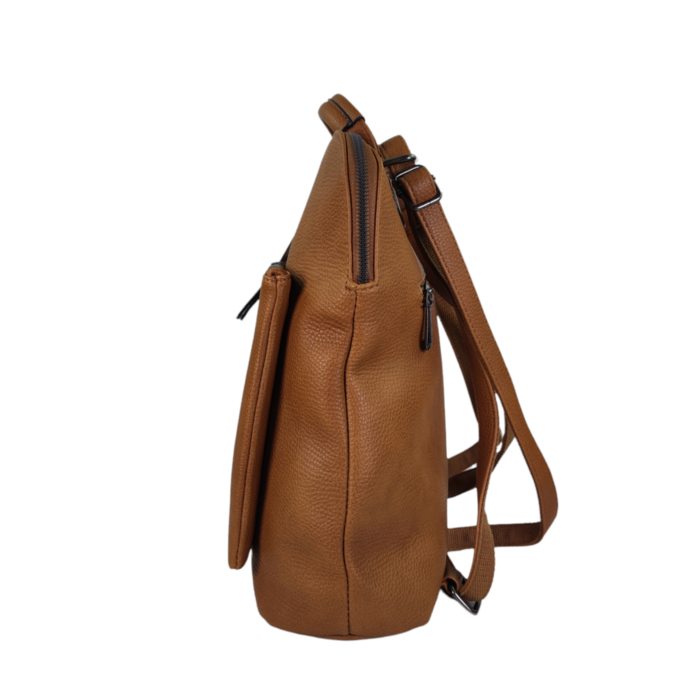 Handtasche / Rucksack FLORA camel/cognac