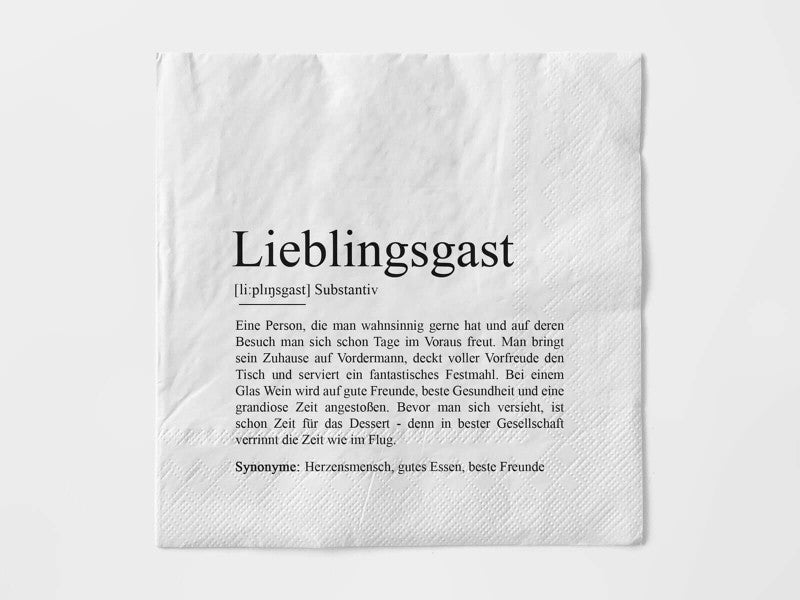 Servietten LIEBLINGSGAST