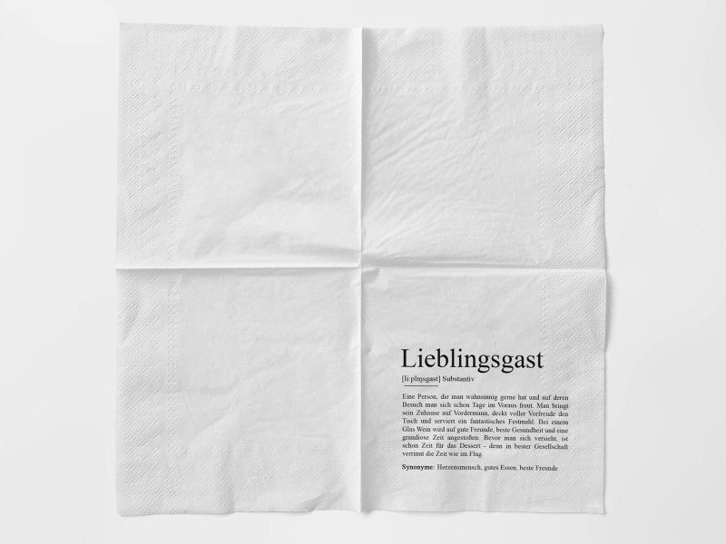 Servietten LIEBLINGSGAST