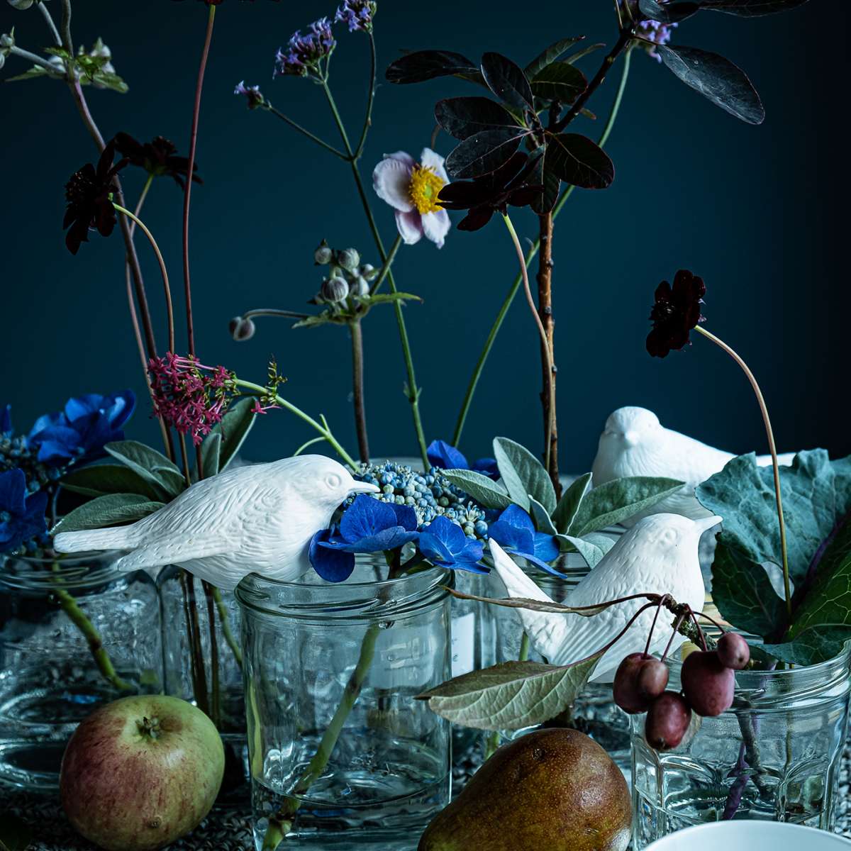 Klatt objects Vogel Rotkehlchen Kantenhocker Porzellan