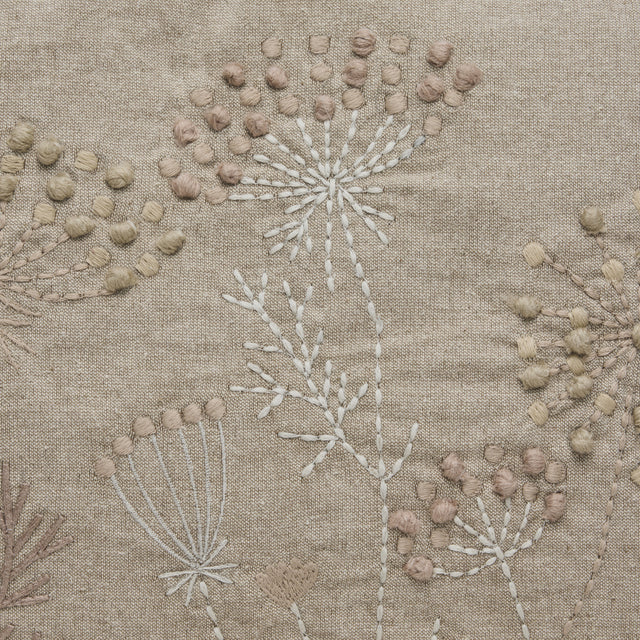 Lene Bjerre Kissenhülle Visilia beige Stickerei