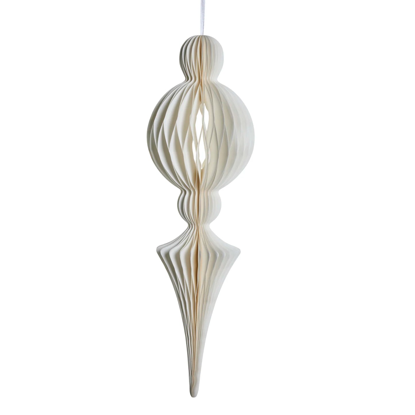 Lene Bjerre XL Papier Ornament POELLE 2 weiß 40 cm