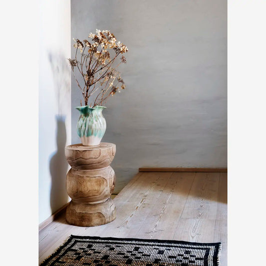 Madam Stoltz Holz Hocker 30 x 42 cm