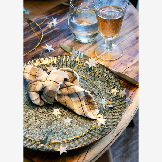 Madam Stoltz Metall Kranz STARS