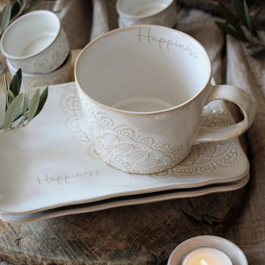 Majas Cottage Tasse HAPPINESS mit Henkel