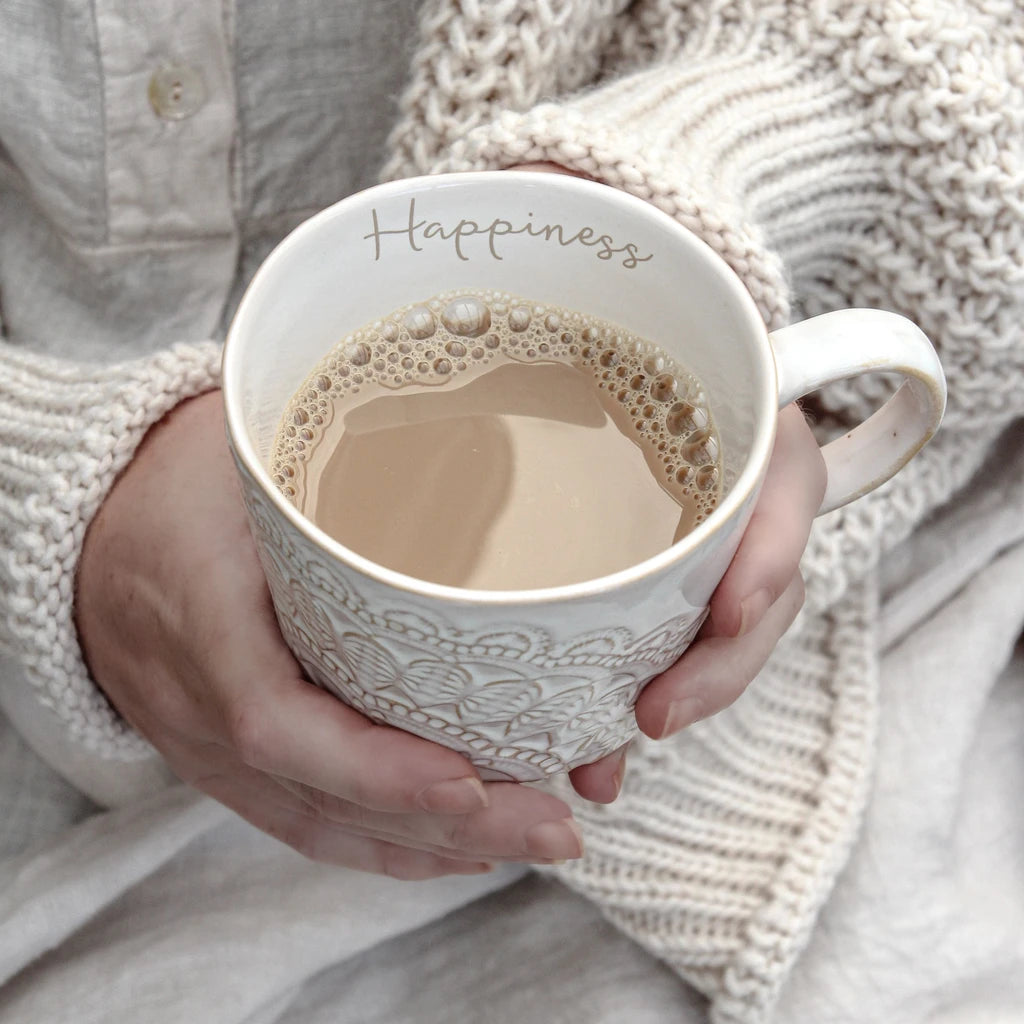 Majas Cottage Tasse HAPPINESS mit Henkel