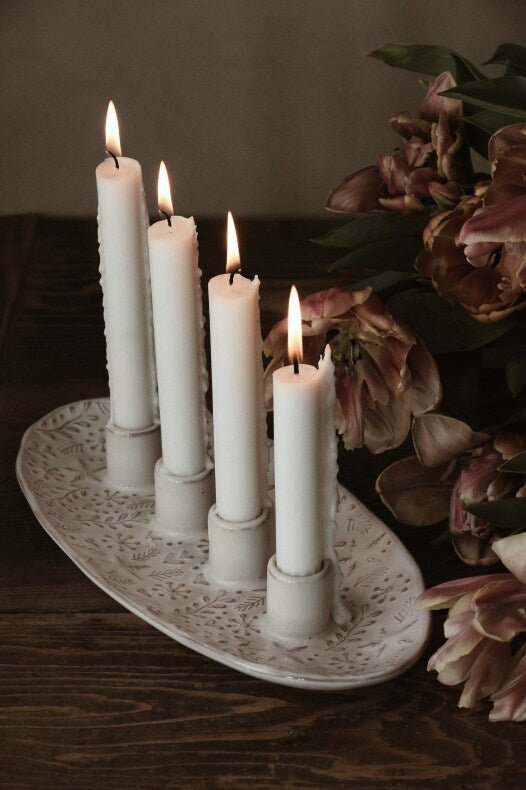 Majas Cottage Kerzenschale WINTERHEART mit 4 Kerzenhaltern