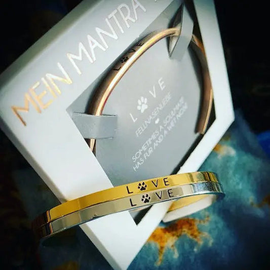 Armreif LOVE mit Pfote