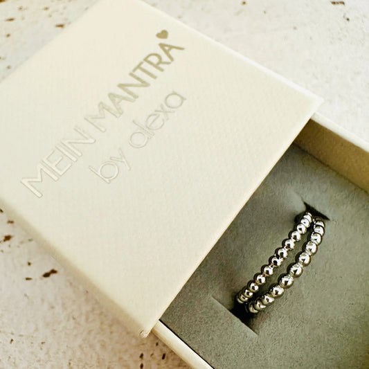 Kugelringe 2 Stk., gold oder silber