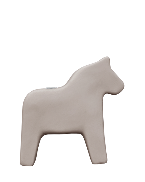 Kerzenhalter / Vase Dala Pferd warm grey