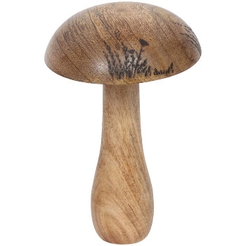 Pilz Holz mit Blumen, verschiedene Größen