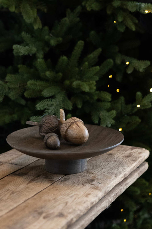 Sögne Eichel Acai Holz natur mittel 6 x 10 cm