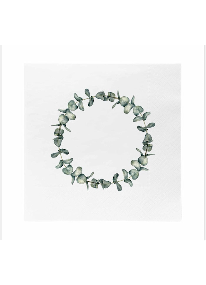 SÖGNE Servietten Eukalyptuskranz