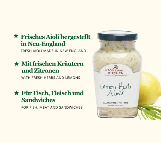 Stonewall Kitchen Aioli Lemon Herb 291 g
