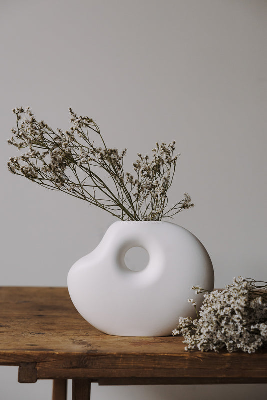 Storefactory Vase Lunden weiß matt