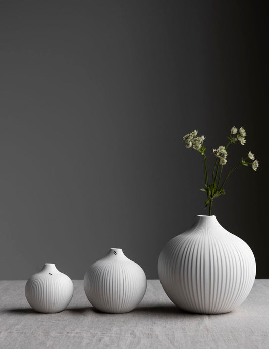 Storefactory Vase Fröbacken mit Rillen, verschiedene Größen
