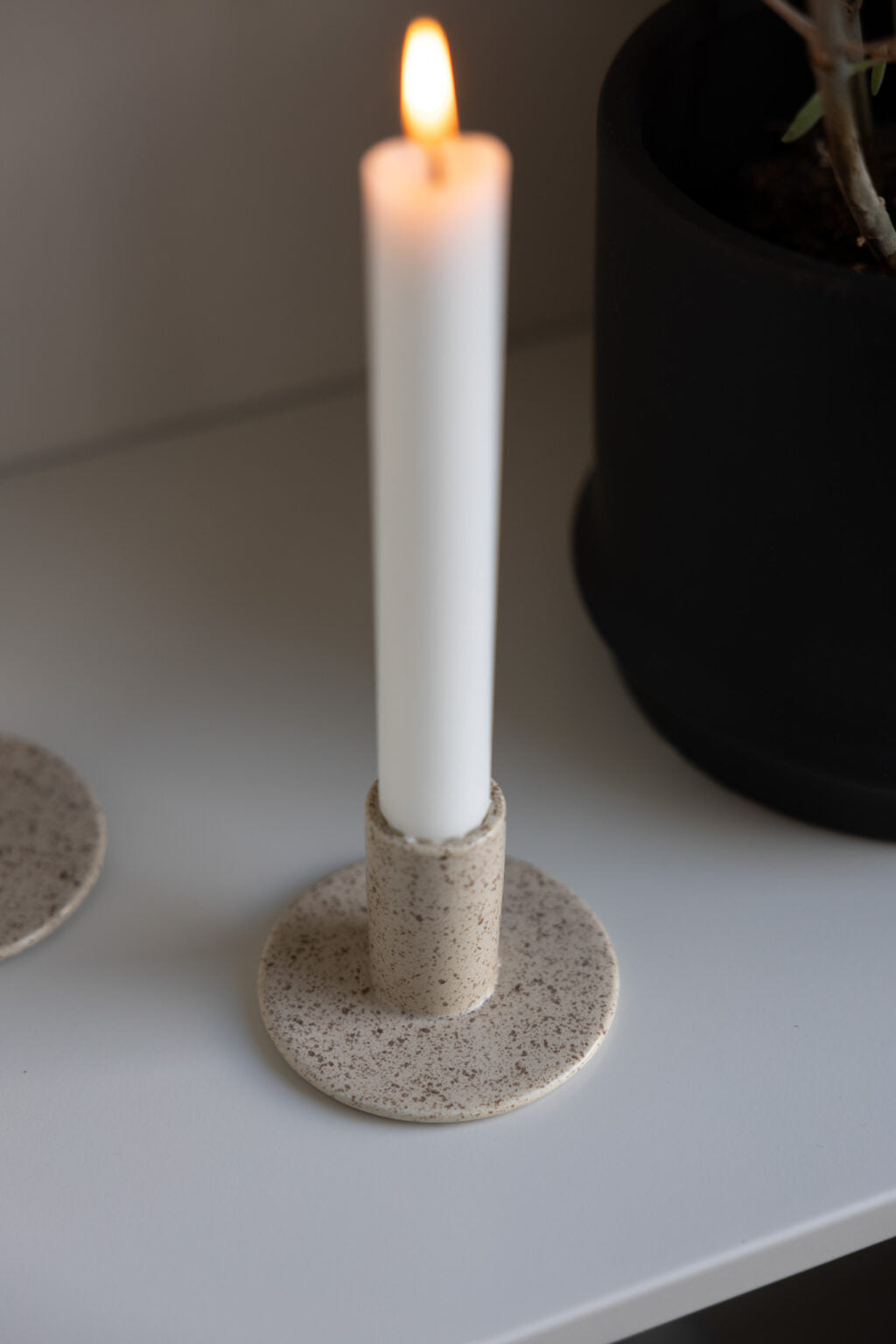 Storefactory Kerzenhalter EKTORP sand Keramik, verschiedene Größen