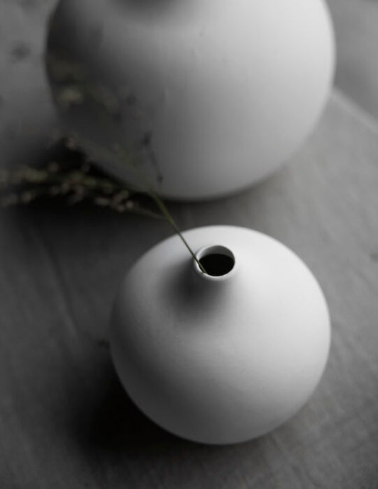 Storefactory Vase Fröbacken weiß klein glatt