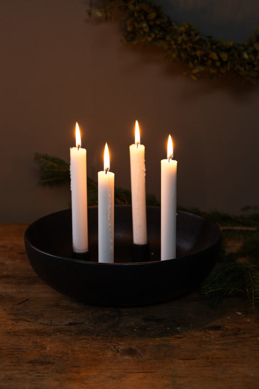 Storefactory Kerzenhalter GRANHOLMEN XXL schwarz glasiert