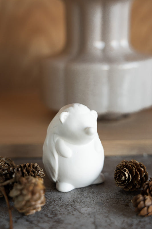 Storefactory Igel RUFUS Keramik matt weiß