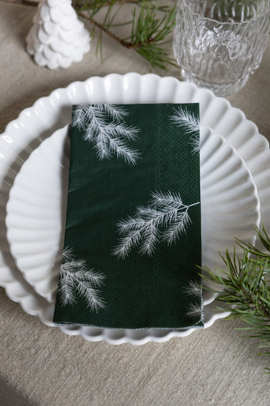 Storefactory Serviette VINTERGRAN Tannenzweige grün
