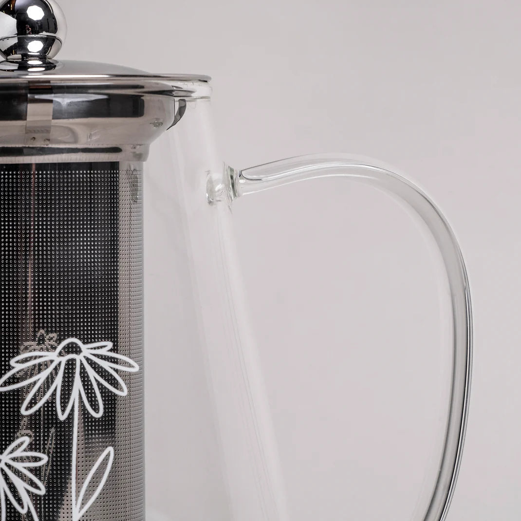 Eulenschnitt Teekanne DAISY Glas mit Sieb 1,2 Liter