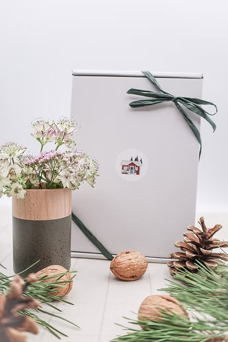 Adventskalender Bastel Set SCHWEDISCHES WEIHNACHTSDORF