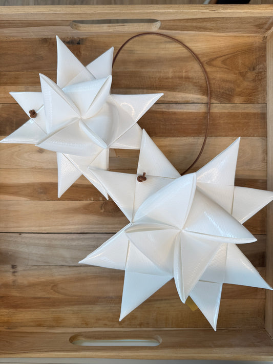 Stjernefabrikken 2 Sterne Outdoor Türdekoration weiß