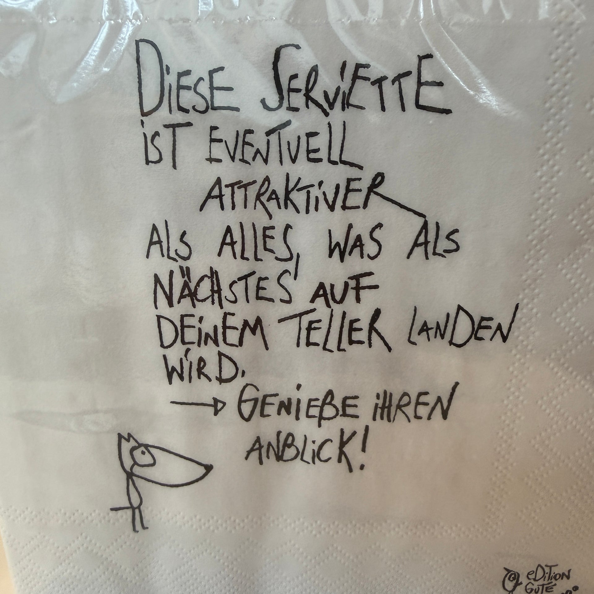 eDITION GUTE GEISTER Servietten EVENTUELL ATTRAKTIV