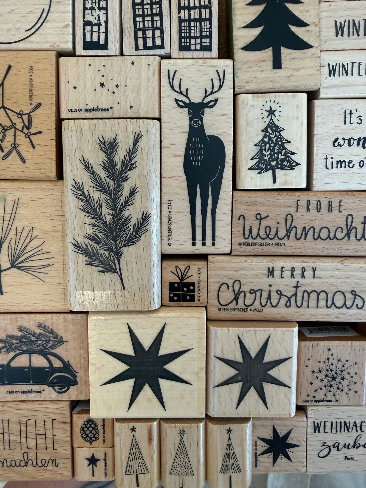 Workshop Weihnachtskarten stempeln