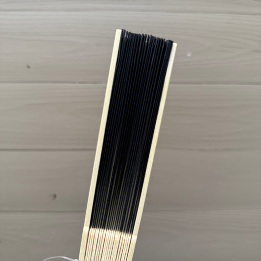 Fächer Bambus Organza uni, verschiedene Farben