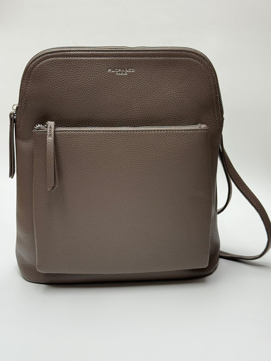 Handtasche / Rucksack FLORA taupe dunkel