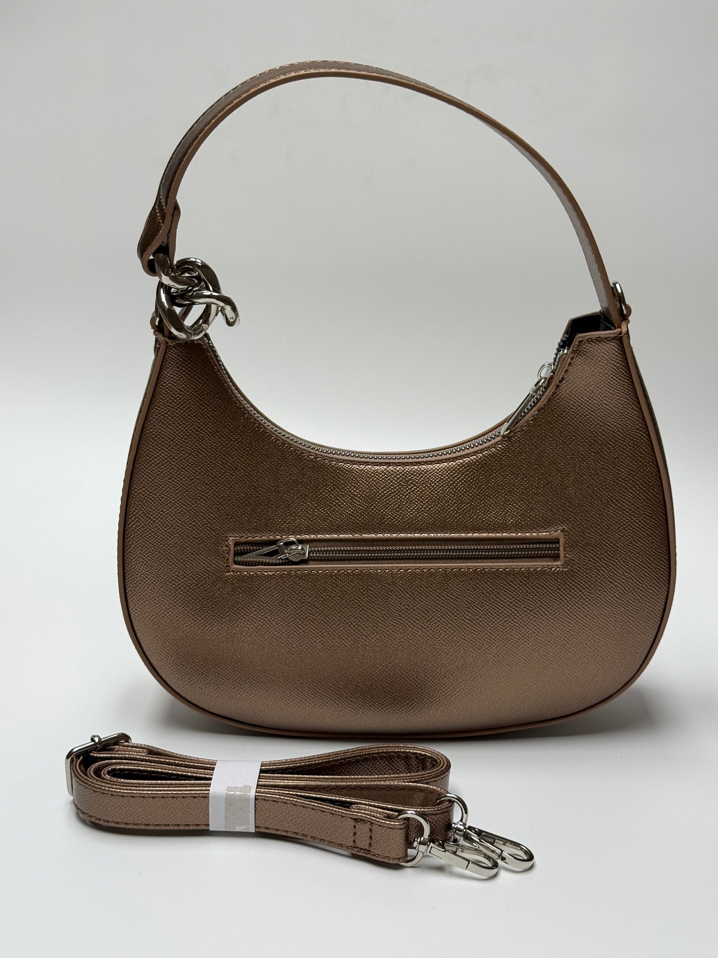 Handtasche HALFMOON rosegold metallic