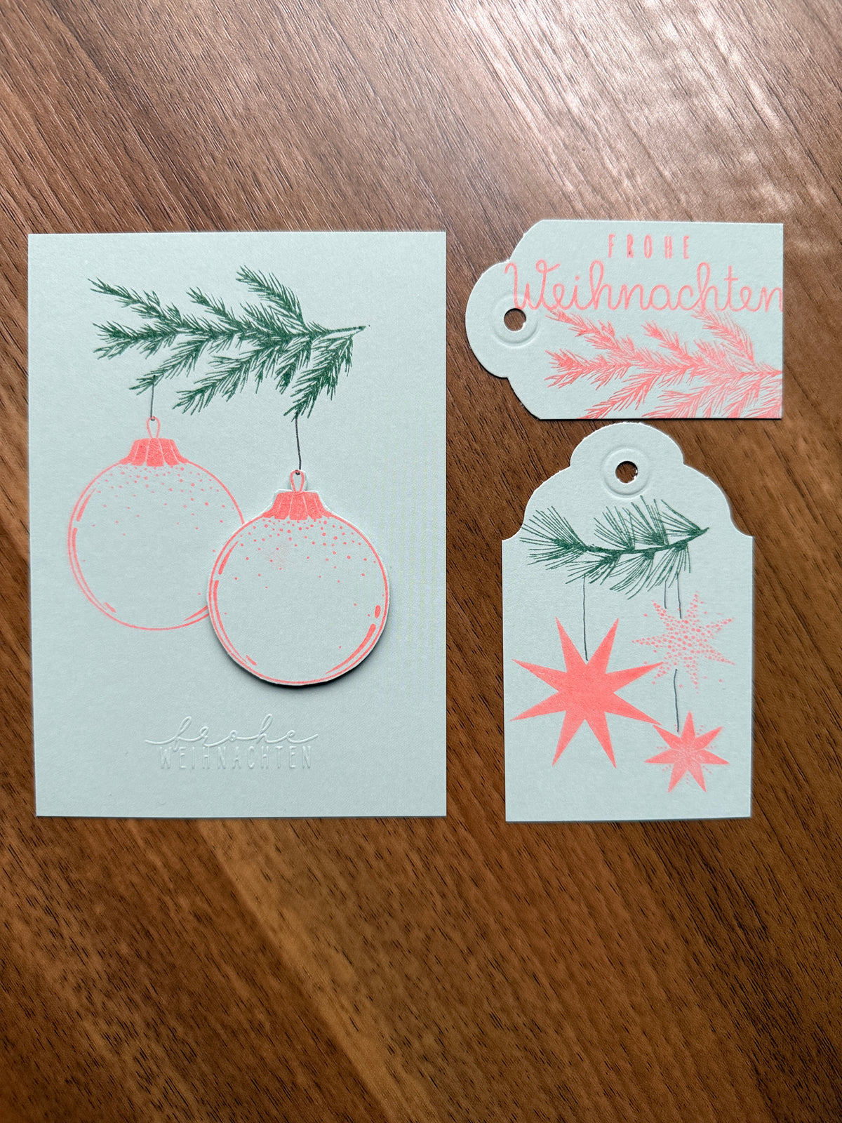 Workshop Weihnachtskarten stempeln