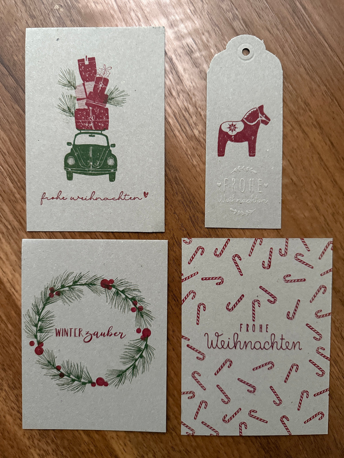 Workshop Weihnachtskarten stempeln