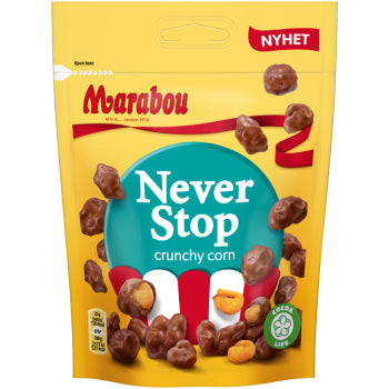 Marabou Never Stop Crunchy Popcorn 170g