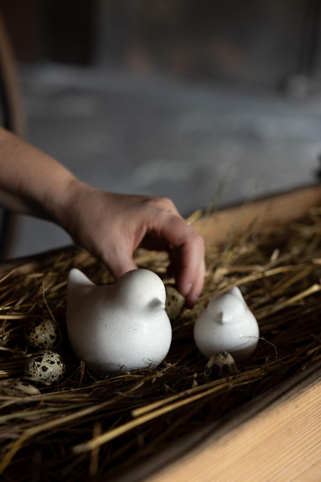 Storefactory Vogel ELLEN, vanille seidenmatt, verschiedene Größen