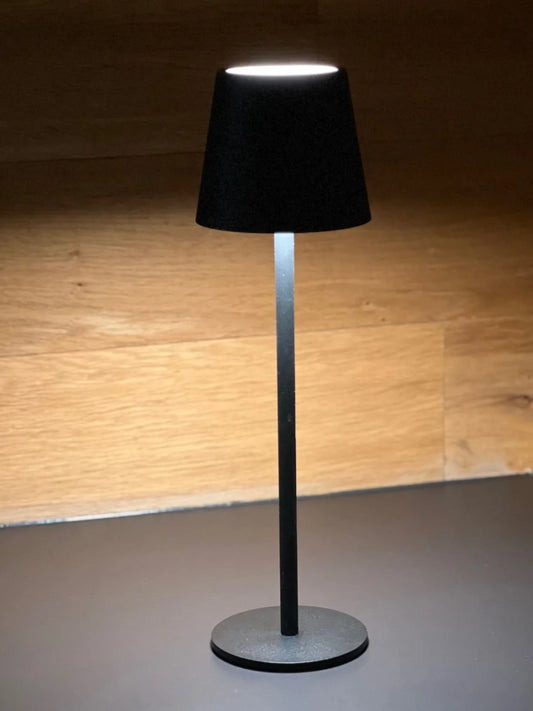 Tischlampe schwarz kabellos für indoor & outdoor
