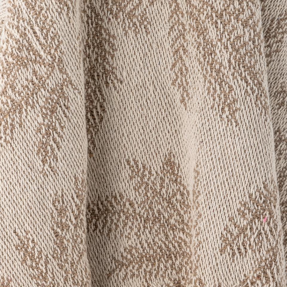 Bloomingville Decke GABRIELA beige Tannenzweige