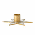 Kerzenhalter STARA Stern gold Glas 15 cm