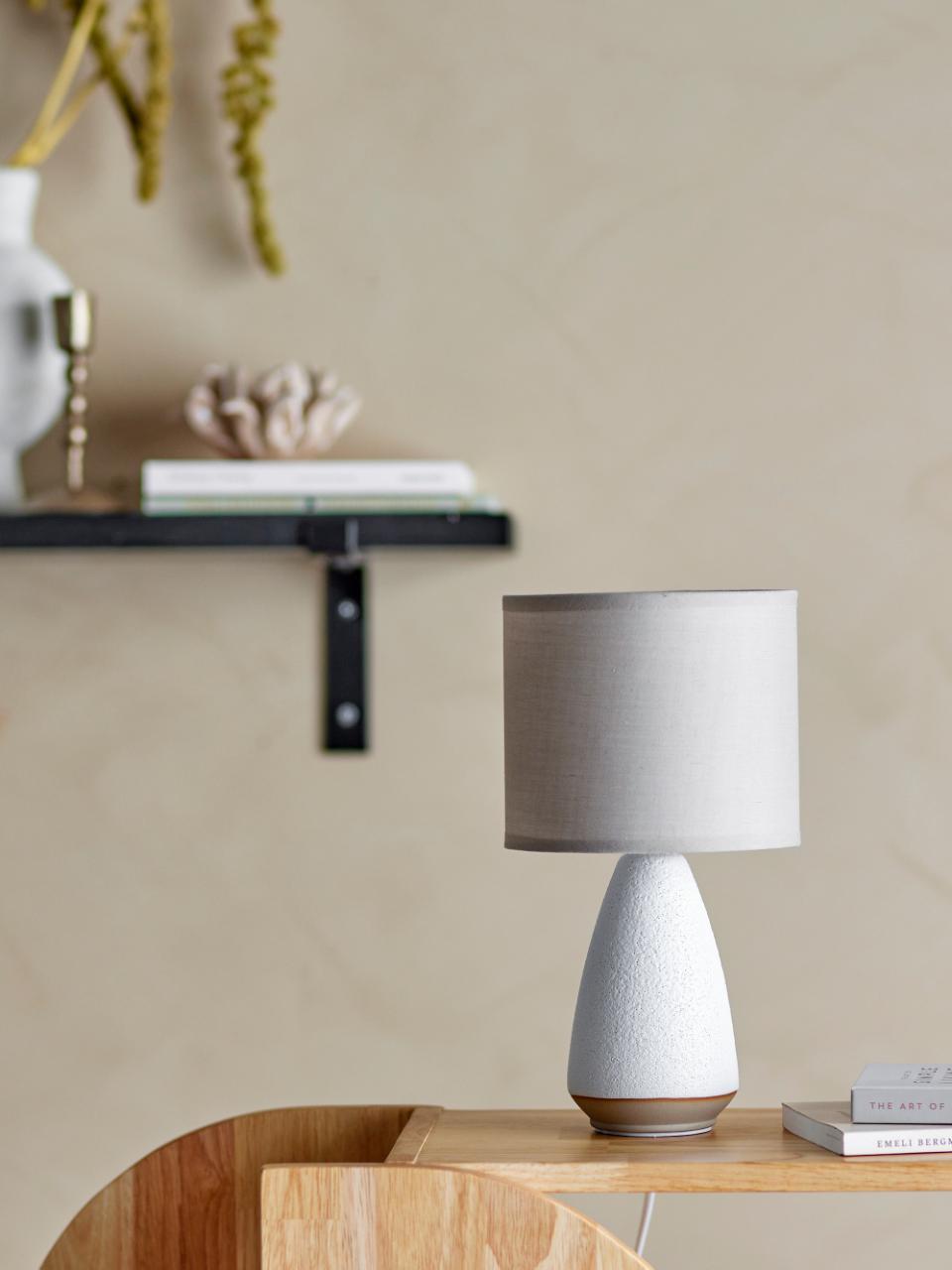 Bloomingville Tischlampe PAPRICA beige/weiß