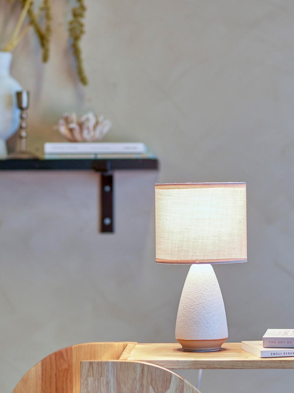 Bloomingville Tischlampe PAPRICA beige/weiß