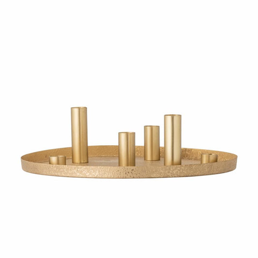 Bloomingville Kerzentablett MAXIME gold magnetisch
