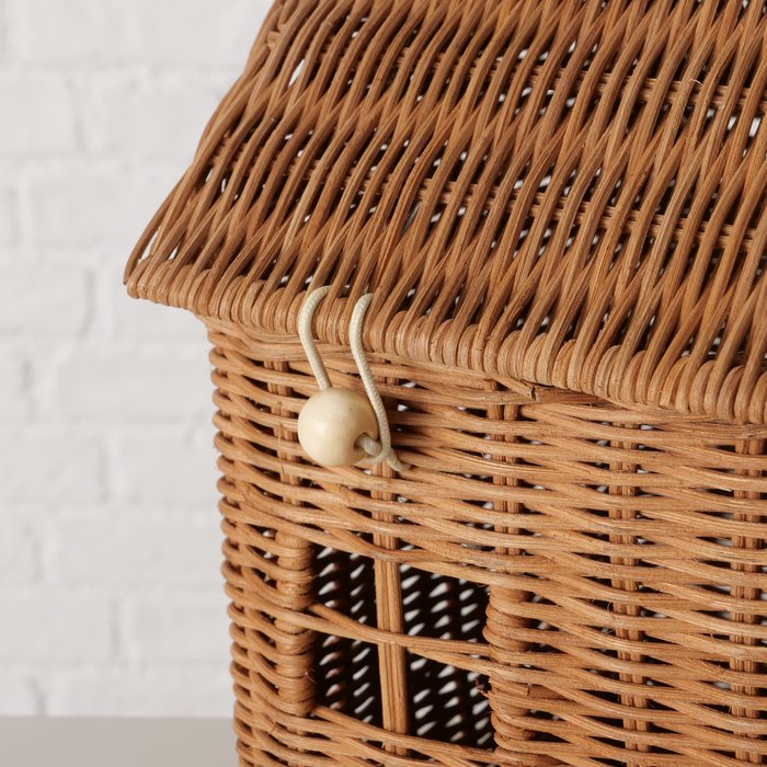 Rattan Korb HAUS mit Henkel