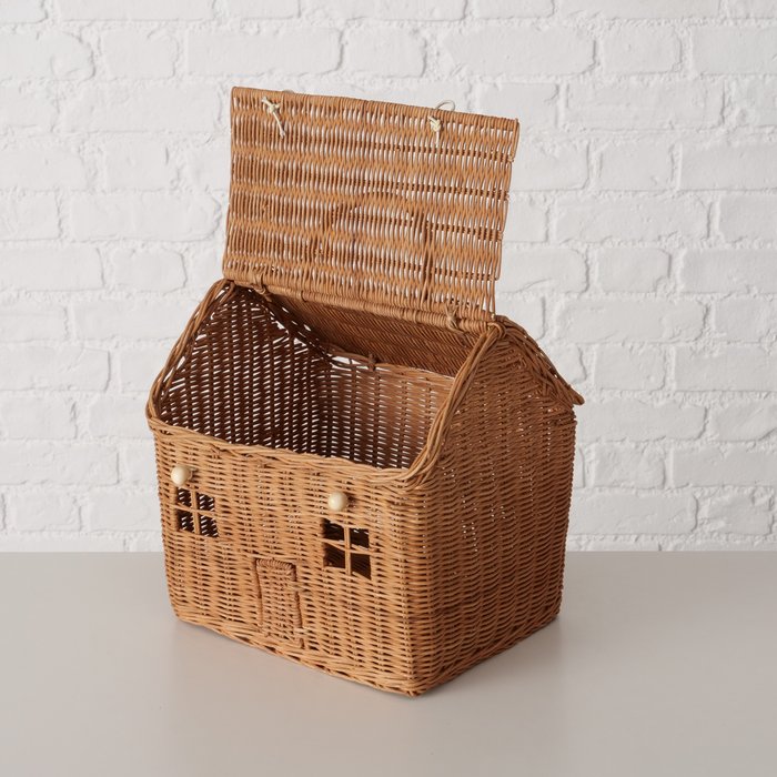 Rattan Korb HAUS mit Henkel