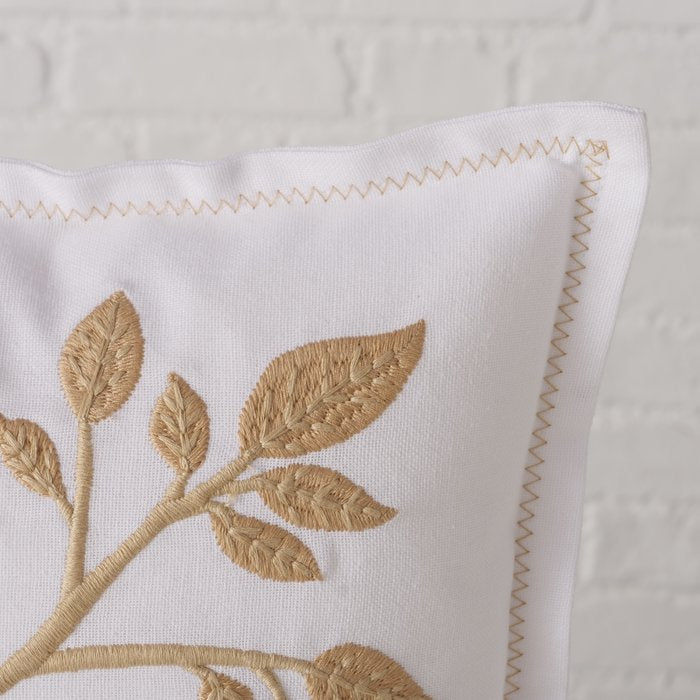 Kissen VIOLA 30 x 50 cm weiß/beige