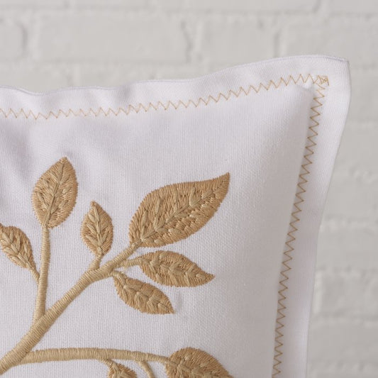 Kissen VIOLA 30 x 50 cm weiß/beige