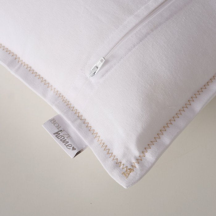Kissen VIOLA 30 x 50 cm weiß/beige