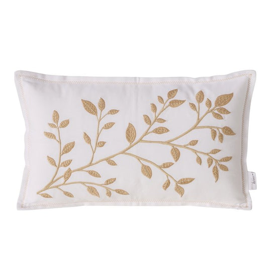 Kissen VIOLA 30 x 50 cm weiß/beige